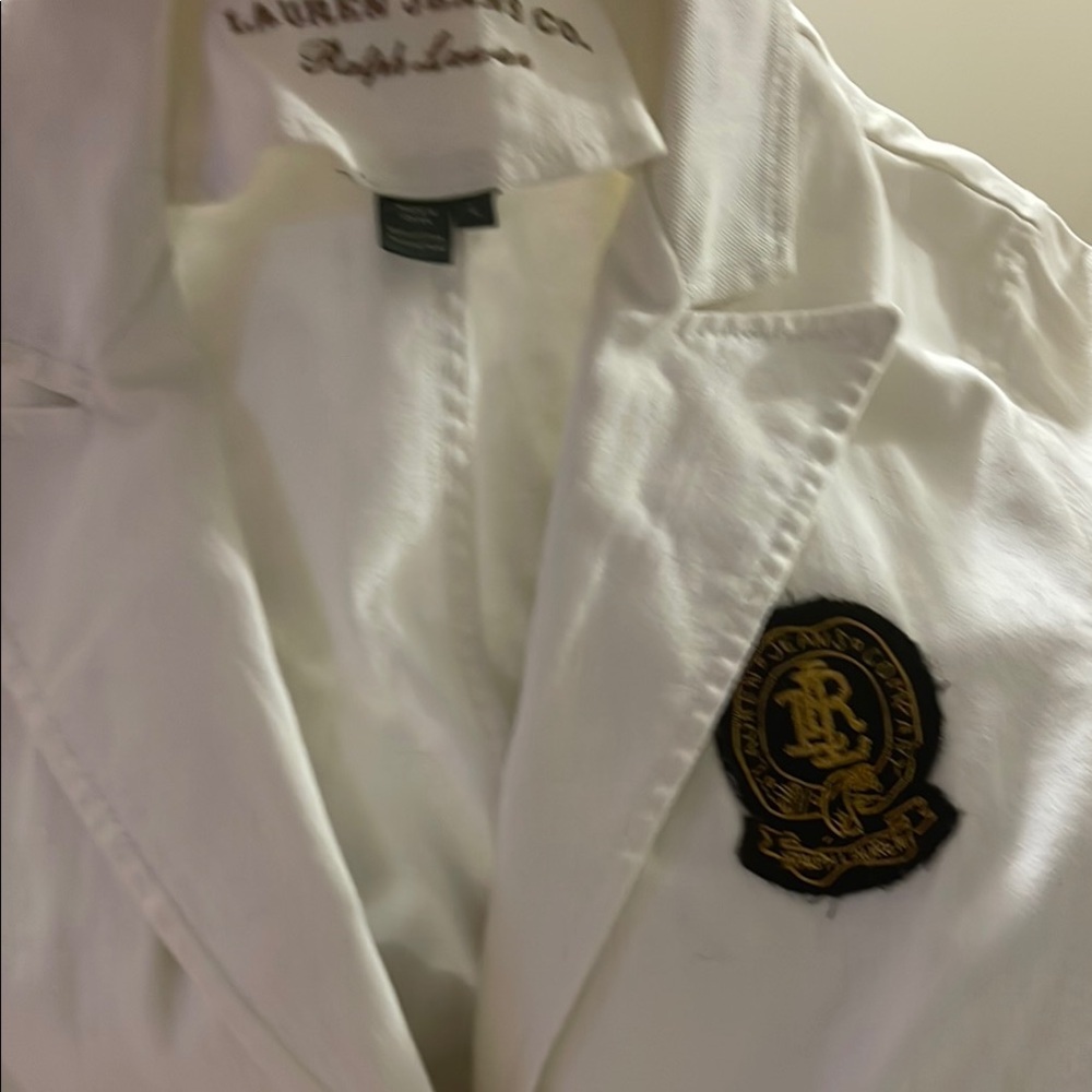 Lauren Ralph Lauren Ivory Blazer with Crest